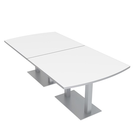 Skutchi Designs 45 in W, 96 in L, 29 in H, Engineered Wood Top, White HAR-AREC-46x92-DOU-XD09